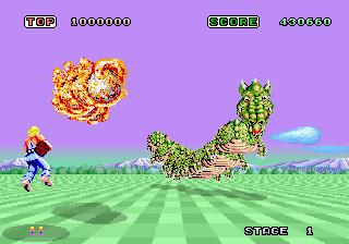 Sega Ages - Space Harrier Screenshot 1